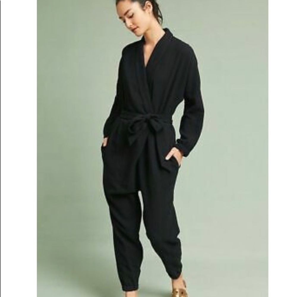 Anthropologie Black Jumpsuit